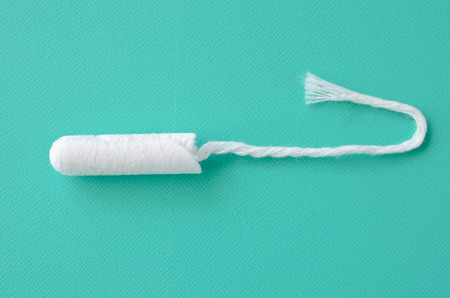 New tampon waiting to be used after an abortion procedure